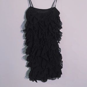 B.Darlin black cocktail ruffle dress in small